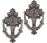 relaxdays 2 x heurtoir de porte antique