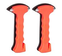 relaxdays 2 x Marteau d'urgence pour voiture avec coupe-ceinture