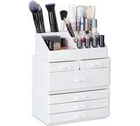 relaxdays 2 x organisateur cosmétique avec 6 tiroirs