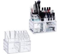 relaxdays 2 x organisateur de maquillage avec 3 tiroirs