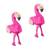 relaxdays 2 x Pinata Flamingo