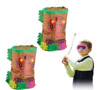 relaxdays 2 x Pinata Tiki