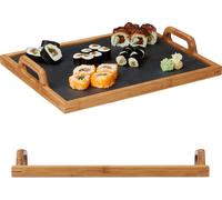 relaxdays 2 x Plateau de service avec ardoise