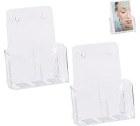 relaxdays 2 x porte-brochures A4 / DIN Lang