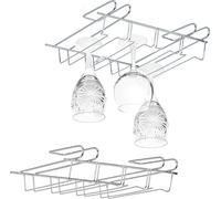 relaxdays 2 x Porte-verres à vin Insert pour armoire
