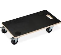 relaxdays 2 x roulettes de transport avec frein 400 kg