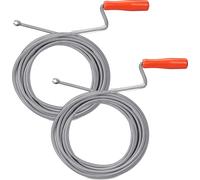 relaxdays 2 x spirale de nettoyage de tuyaux avec griffe 10m