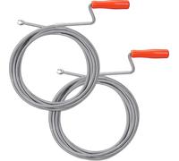 relaxdays 2 x spirale de nettoyage de tuyaux avec griffe 5 m