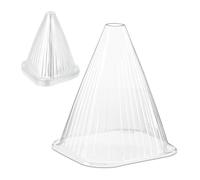 Relaxdays 20 Capuchons pour Jeunes Plants, Anti-Gel et Anti-limaces, HxLxP :22x19x19 cm, Plastique Transparent