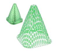 Relaxdays 20 x Capuchons de Protection pour Plantes H x L x P : 22 x 19 x 19 cm en Pet Vert/Transparent, Vendus en lot