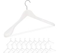 relaxdays 20 x cintres pour costume blanc