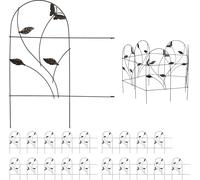 relaxdays 20 x Clôture de parterre Papillon Design