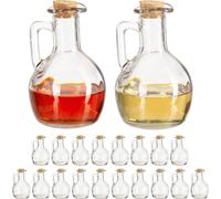 relaxdays 20 x huilier & vinaigrier en verre