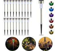 relaxdays 20 x LED Lampe solaire à changement de couleur