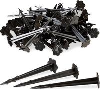 relaxdays 200 x piquets de terre en plastique
