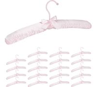 relaxdays 20x cintres satin rose
