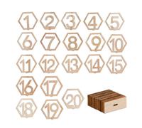 Relaxdays 20x numéros pour les tables du mariage