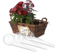 relaxdays 24 x boules d'arrosage transparentes