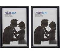 relaxdays 24 x cadres photo 10 x 15 cm noir