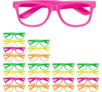 relaxdays 24 x lunettes de fête colorées
