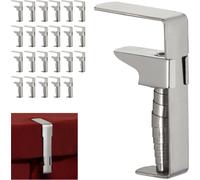 relaxdays 24 x Pinces de table Acier inoxydable