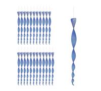 relaxdays 24 x spirale anti-oiseaux bleue