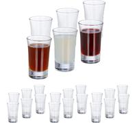 relaxdays 24 x verres à liqueur 4cl
