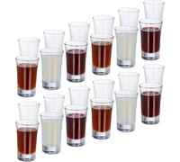 Relaxdays Verres à Liqueur, Lot de 24, Verres à Shots, 4 cl, Verres à digestif, Expresso, schnaps, Shooters, Transparent