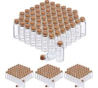 relaxdays 240 x mini-bouteilles en verre avec bouchon