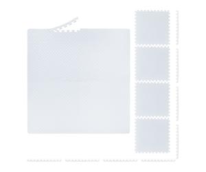 Relaxdays 24x Tapis de sport blanc