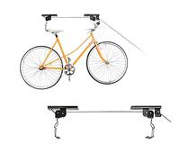 Relaxdays 2X Ascenseur de vélo, jusqu'à 30 kg, Hauteur Max. du Plafond 4 m, Stockage Bicyclette, Garage, Cave, Noir