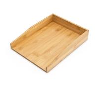 Relaxdays 2x Corbeilles à Courrier en bambou