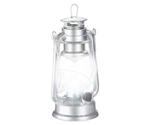 Relaxdays 2x lampe-tempête LED argentée