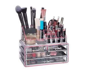 Relaxdays 2x Organisateurs cosmétiques 4 tiroirs