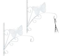relaxdays 2x Porte-ampoules de fleurs papillon