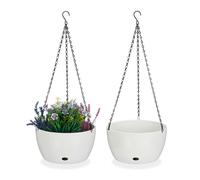 Relaxdays 2x Pots de fleurs suspendus taille XL
