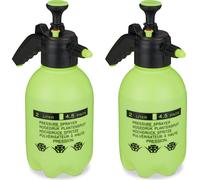 relaxdays 2x Pulvérisateur à pression en vert 2 litres