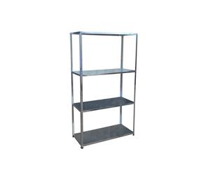Relaxdays 2x rayonnage acier 160 kg, argent