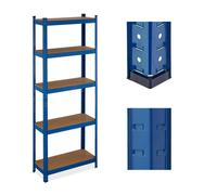 Relaxdays 2x rayonnages lourds bleus
