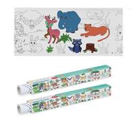 Relaxdays 2x rouleaux de coloriage pour l'enfant