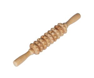 Relaxdays 2x Rouleaux massage en bois