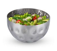 Relaxdays 2x Saladiers argentés Ø 15 cm