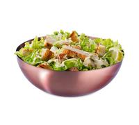 Relaxdays 2X Saladiers, INOX, mélangeur Rond pour Cuisiner et pour Le Service, 12x31,5 cm, salades, déco de Table, cuivre