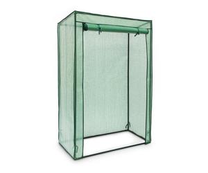 Relaxdays 2x Serres de jardin toit incliné PE