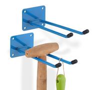 relaxdays 2x Support d'appareils bleu en acier