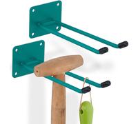 relaxdays 2x Support d'appareils vert en acier