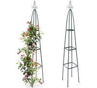 relaxdays 2x support pour plantes grimpantes