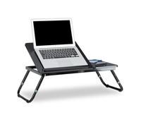 Relaxdays 2x Table d'ordinateur portable Noir