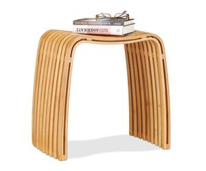 Relaxdays 2x Tabouret repose-pieds bois de bambou