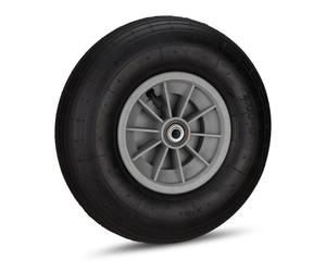 Relaxdays 2xRoue noire de brouette 4.00-6